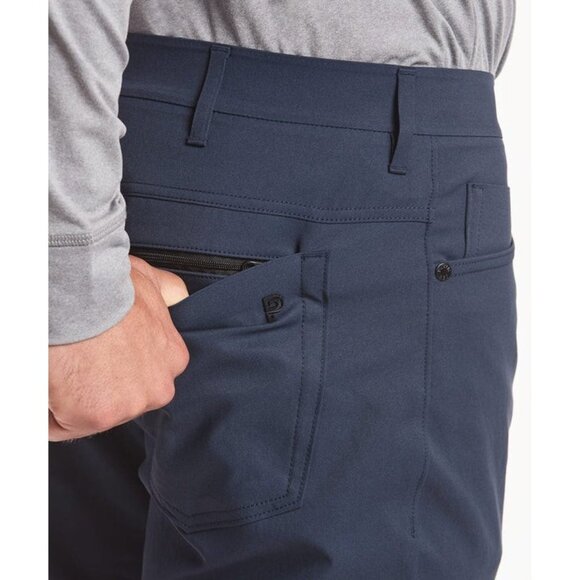 Public Rec Dealmaker Performance Pants Mens Size 35x30 Navy Blue Golf Work NWOT - Picture 3 of 16